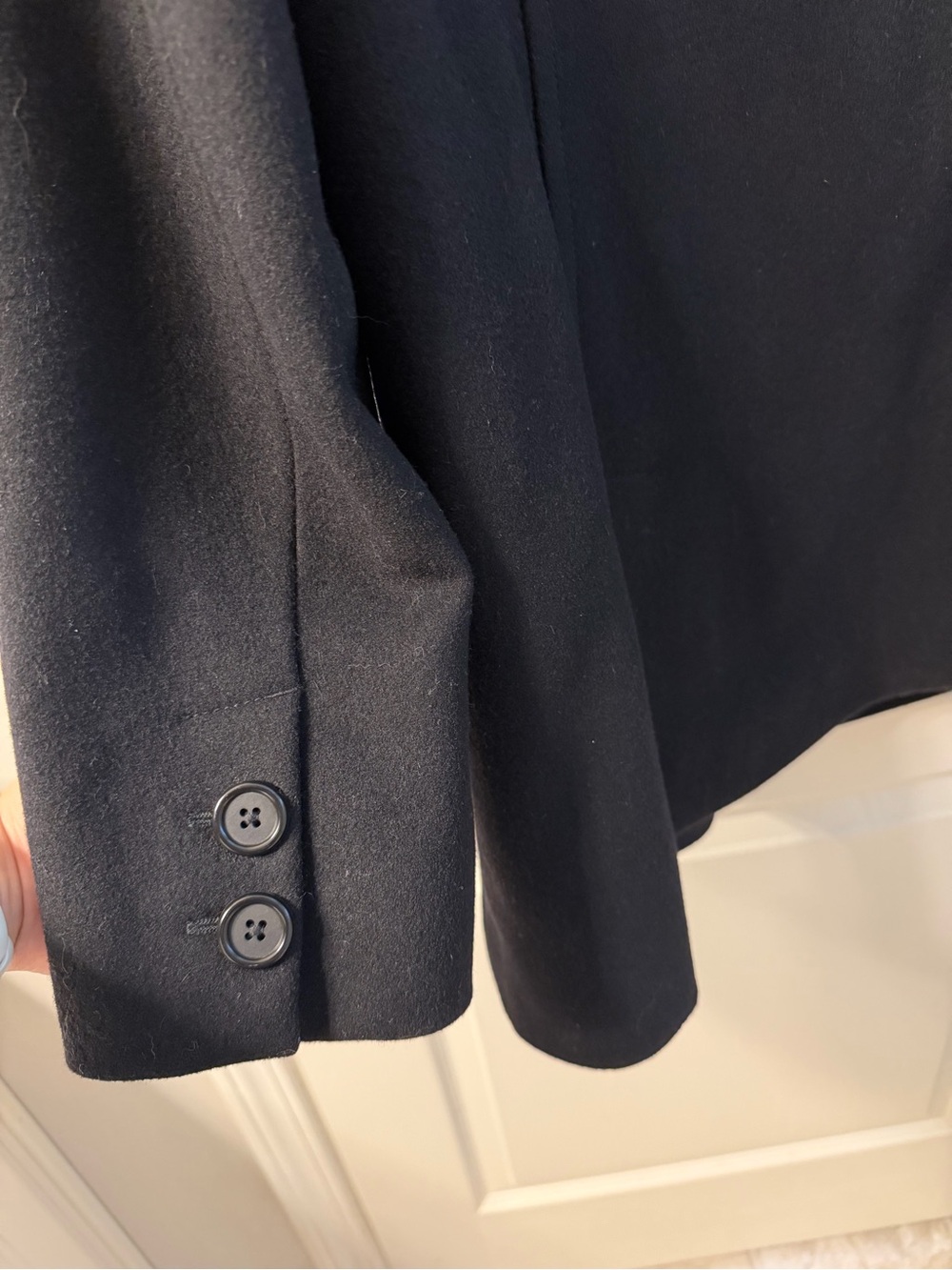 J.Crew Black Wool Double-Breasted Peacoat with Thinsulate - Size Small - Picture 5 of 8